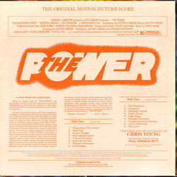 The Power Soundtrack (Christopher Young) - CD Back cover