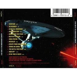 Star Trek VI: The Undiscovered Country Soundtrack (Cliff Eidelman) - CD Back cover