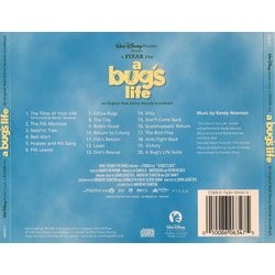 A Bug's Life Soundtrack (Randy Newman) - CD Back cover