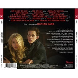Hemlock Grove Soundtrack (Nathan Barr) - CD Back cover