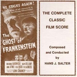 The Ghost of Frankenstein Soundtrack (Hans J. Salter) - Cartula
