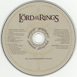 The Music of The Lord of the Rings Films Soundtrack (Howard Shore) - CD Back cover