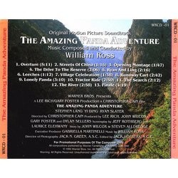 The Amazing Panda Adventure Soundtrack (William Ross) - CD Back cover