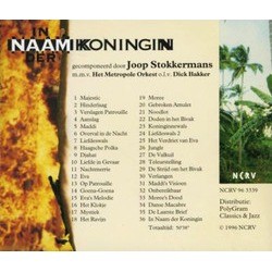 In Naam der Koningin Soundtrack (Joop Stokkermans) - CD Back cover