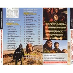 Conquest of the Planet of the Apes / Battle for the Planet of the Apes Soundtrack (Leonard Rosenman, Tom Scott) - CD Trasero