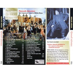 Plymouth Adventure Soundtrack (Mikls Rzsa) - CD Achterzijde