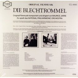 Die Blechtrommel Soundtrack (Maurice Jarre) - CD Back cover