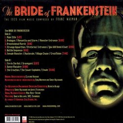 The Bride of Frankenstein Soundtrack (Franz Waxman) - CD Back cover