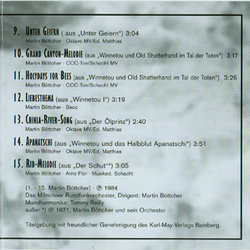 Winnetou Melodien Bande Originale (Martin Bttcher) - cd-inlay