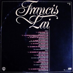 Francis Lai: Ses plus Belles Musiques de Films Soundtrack (Francis Lai) - CD Back cover