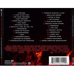 The Hunger Games: Catching Fire Soundtrack (James Newton Howard) - CD Back cover