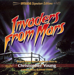 Invaders from Mars Soundtrack (David Storrs, Christopher Young) - CD cover