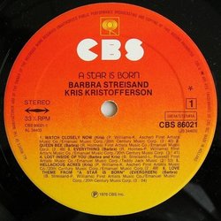 A Star is Born Bande Originale (Roger Kellaway, Kris Kristofferson, Barbra Streisand) - cd-inlay