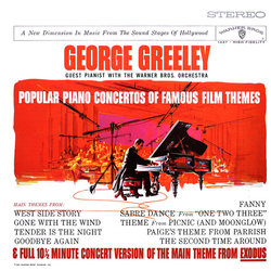 Popular Piano Concertos of Famous Film Themes Soundtrack (Various Artists, George Greeley) - CD cover