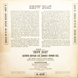 Show Boat Soundtrack (Oscar Hammerstein II, Jerome Kern) - CD Back cover