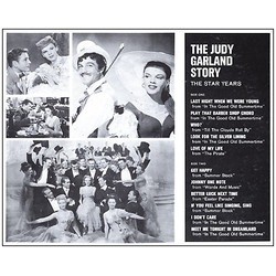 The Judy Garland Story vol. 1 Soundtrack (Irving Berlin, Irving Berlin, Judy Garland, Mack Gordon, Lorenz Hart, Jerome Kern, Cole Porter, Cole Porter, Richard Rodgers, George Stoll, Harry Warren) - CD Back cover
