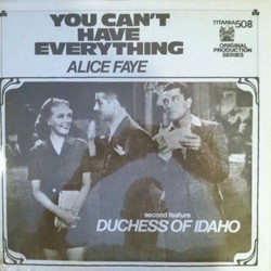 You can't Have Everything / Duchess of Idaho Soundtrack (Original Cast, Mack Gordon, Harry Revel, George Stoll) - CD cover