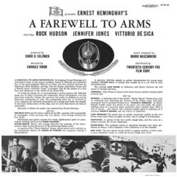 A Farewell to Arms Soundtrack (Mario Nascimbene) - CD Back cover