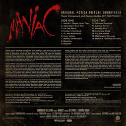 Maniac Soundtrack (Jay Chattaway) - CD Back cover