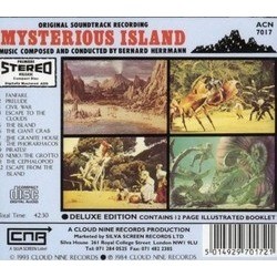 Mysterious Island Soundtrack (Bernard Herrmann) - CD Back cover