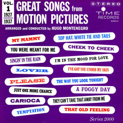 Great Songs from Motion Pictures Vol.1 - 1927-1937 Soundtrack (Various Artists, Hugo Montenegro) - Cartula