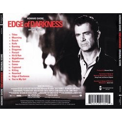 Edge of Darkness Soundtrack (Howard Shore) - CD Back cover