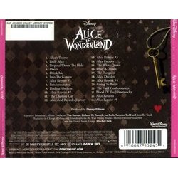 Alice in Wonderland Soundtrack (Danny Elfman) - CD Back cover