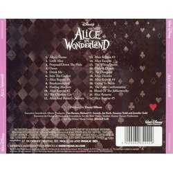 Alice in Wonderland Soundtrack (Danny Elfman) - CD Back cover