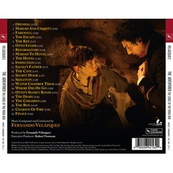 The Adventurer: The Curse of the Midas Box Soundtrack (Fernando Velzquez) - CD Back cover