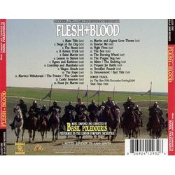 Flesh+Blood Soundtrack (Basil Poledouris) - CD Back cover