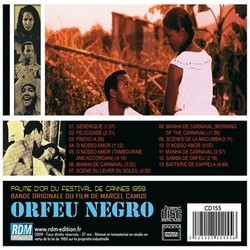 Orfeu Negro Soundtrack (Luiz Bonf, Antonio Carlos Jobim) - CD Trasero