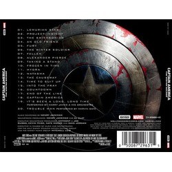 Captain America: The Winter Soldier Soundtrack (Various Artists, Henry Jackman) - CD Back cover