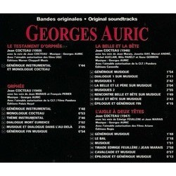 Les Musiques de Georges Auric Soundtrack (Georges Auric) - CD cover