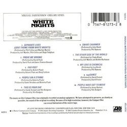 White Nights Soundtrack (Various Artists) - CD Back cover