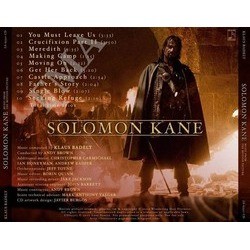 Solomon Kane Soundtrack (Klaus Badelt) - CD Back cover