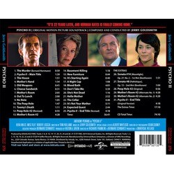 Psycho II Soundtrack (Jerry Goldsmith) - CD Back cover