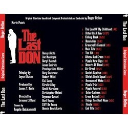 The Last Don Soundtrack (Angelo Badalamenti, Roger Bellon) - CD Back cover