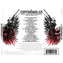 The Expendables Soundtrack (Brian Tyler) - CD Back cover