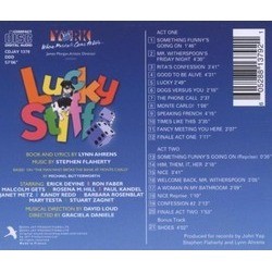 Lucky Stiff Soundtrack (Lynn Ahrens, Stephen Flaherty) - CD Back cover