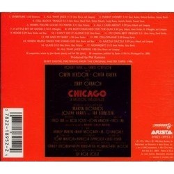 Chicago - A Musical Vaudeville Soundtrack (Fred Ebb, John Kander) - CD Back cover
