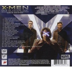 X-Men: Days of Future Past Soundtrack (John Ottman) - CD Back cover