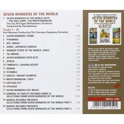 Seven Wonders Of The World Soundtrack (Jerome Moross, Emil Newman, David Raksin) - CD Back cover