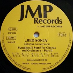Red Sonja Soundtrack (Ennio Morricone) - cd-inlay