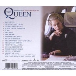 The Queen Soundtrack (Alexandre Desplat) - CD Back cover