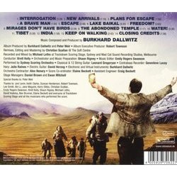 The Way Back Soundtrack (Burkhard Dallwitz) - CD Back cover