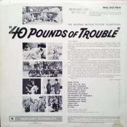 40 Pounds of Trouble Soundtrack (Mort Lindsey) - CD Back cover