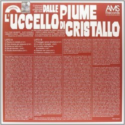 L'Uccello Dalle Piume Di Cristallo Soundtrack (Ennio Morricone) - CD Achterzijde