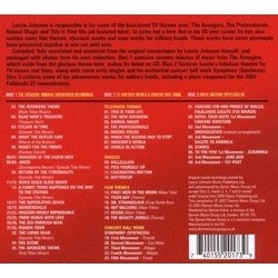 50 Years Of The Music of Laurie Johnson Vol. 1 : The Avengers Soundtrack (Laurie Johnson) - CD Back cover