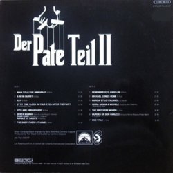 Der Pate: Teil II Soundtrack (Carmine Coppola, Nino Rota) - CD Back cover