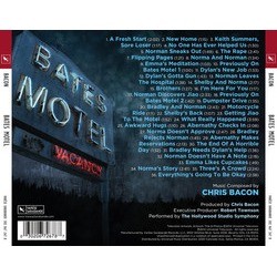 Bates Motel Soundtrack (Chris Bacon) - CD Back cover